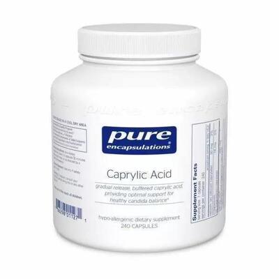 Каприловая кислота Pure Encapsulations Caprylic Acid, 120 капсул