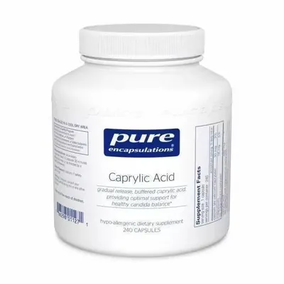 Каприлова кислота Pure Encapsulations Caprylic Acid, 120 капсул