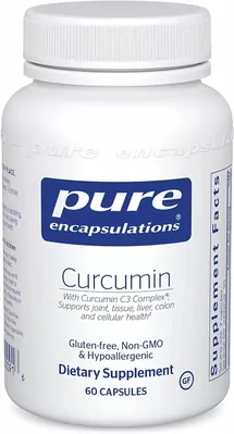 Куркумін Pure Encapsulations Curcumin 250 мг, 60 капсул