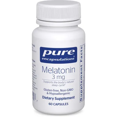 Мелатонін Pure Encapsulations Melatonin 3 мг, 60 капсул