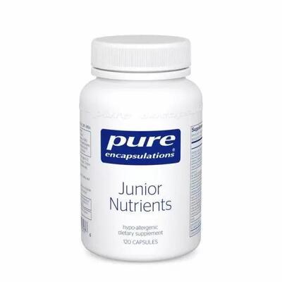 Мультивитамины Pure Encapsulations Junior Nutrients, без железа, от 4 лет, 120 капсул