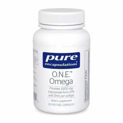 Омега-3 Pure Encapsulations ONE Omega, 60 капсул