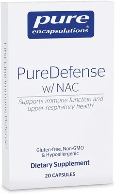 Комплекс для імунітету Pure Encapsulations PureDefense with NAC, 20 капсул