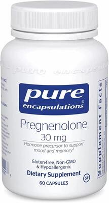 Прегненолон Pure Encapsulations Pregnenolone 30 мг, 60 капсул
