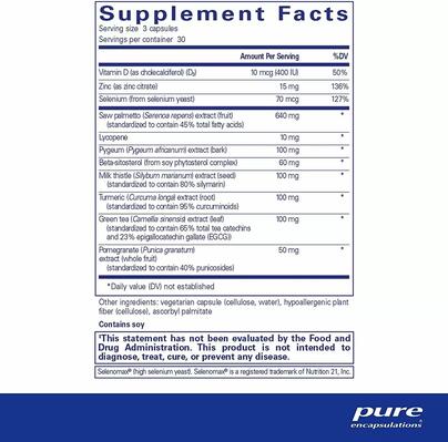 Комплекс для поддержки простаты Pure Encapsulations SP Ultimate, 90 капсул