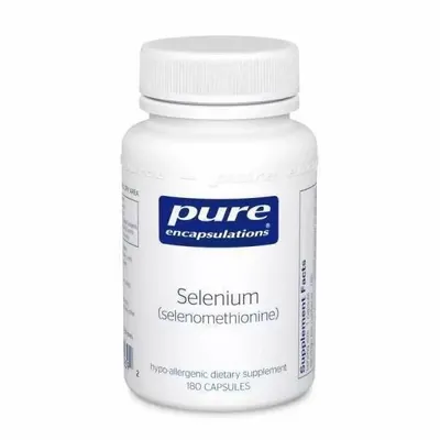 Селен (селенометіонін) Pure Encapsulations Selenium (selenomethionine) 200 мкг, 180 капсул