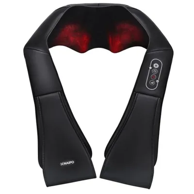 Масажер для шиї Naipo MGS-150DC з підігрівом з функціями масажу Шиатцу та 3D-обертанням