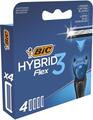Сменные картриджи для бритвы Bic Flex 3 Hybrid мужские, 4 шт