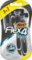 Набор бритв без сменных картриджей Bic Flex 4, 3+1 шт