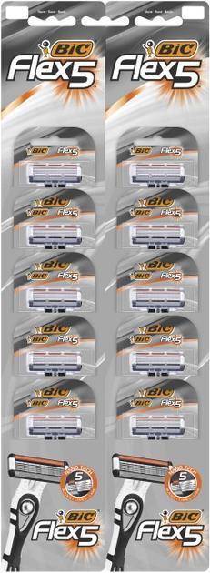 Бритва Bic Flex 5 без сменных картриджей, 10 шт