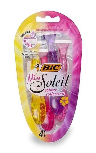 Набор бритв без сменных картриджей Bic Miss Soleil Colour Collection, 4 шт