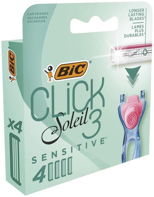 Сменные картриджи для бритья Bic Miss Soleil Click Sensitive, 4 шт