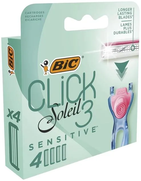 Змінні картриджі для гоління Bic Miss Soleil Click Sensitive, 4 шт