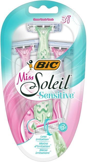 Набор бритв без сменных картриджей Bic Miss Soleil Sensitive, 3 шт