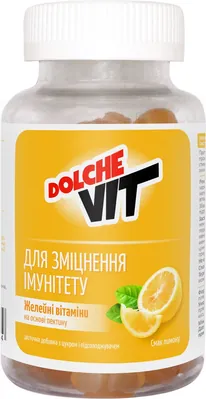 Вітаміни желейні Dolche Vit Для зміцнення імунітету на основі пектину №60