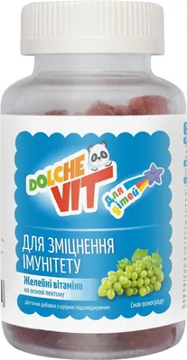 Вітаміни желейні Dolche Vit Для зміцнення імунітету для дітей на основі пектину №90