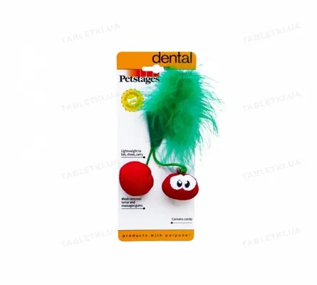 Іграшка для котів Petstages Dental Cherries pt67833 Вишні