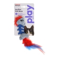 Іграшка для котів Petstages Feather Fish Bone Cat Toy pt90022 Рибка з пір'ям, блакитна