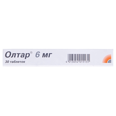 Олтар 6 мг таблетки по 6 мг №30