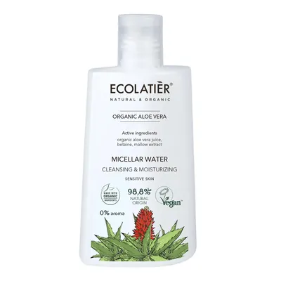 Міцелярна вода Ecolatier Organic Aloe Vera очищувальна та зволожуюча, 250 мл