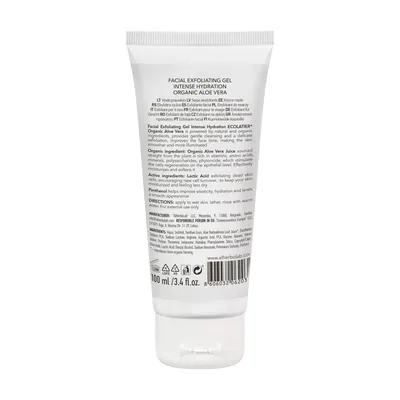 Гель-ексфоліант для обличчя Ecolatier Organic Aloe Vera зволожуючий, 100 мл