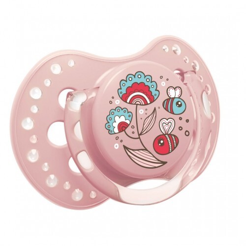 Пустышка силиконовая Lovi Folky динамическая, 22/842girl, 3-6 месяца, 2 шт