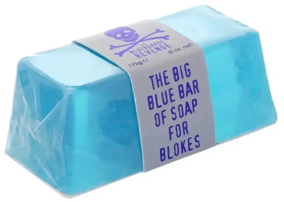 Мыло мужское The BlueBeards Revenge Big Blue Bar of Soap синее, 175 г