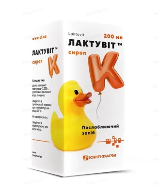 Лактувіт сироп 3.335 г/5 мл по 200 мл у флак. полім.