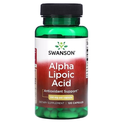 Альфа-ліпоєва кислота Swanson Alpha Lipoic Acid 100 мг капсули №120