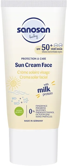 Крем для обличчя сонцезахисний Sanosan Baby дитячий SPF 50+, 30 мл