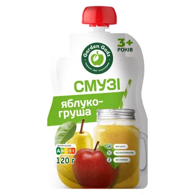 Смузі фруктове Garden Gadz яблуко-груша, 120 г