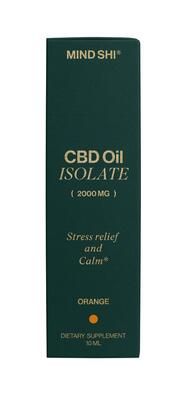 Масло CBD (Канабидиол) Mind Shi Изолят 2000 мг Апельсин, 10 мл