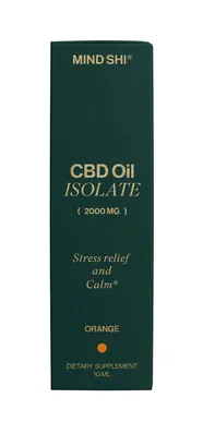 Олія CBD (Канабідіол) Mind Shi Ізолят 2000 мг Апельсин, 10 мл