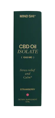 Олія CBD (Канабідіол) Mind Shi Ізолят 1000 мг Полуниця, 10 мл