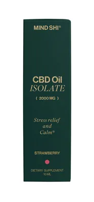 Олія CBD (Канабідіол) Mind Shi Ізолят 2000 мг Полуниця, 10 мл