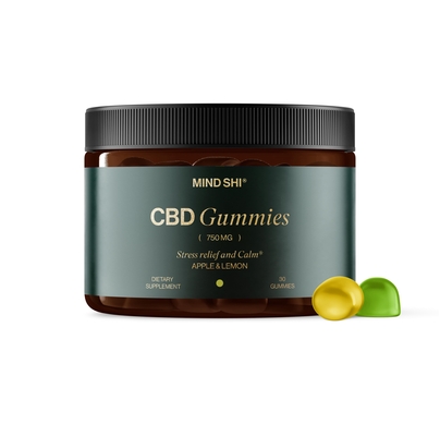 CBD Гаміси Повний Спектр Mind Shi CBD Gummies Full Spectrum 750 мг, 30 жувальних мармеладок
