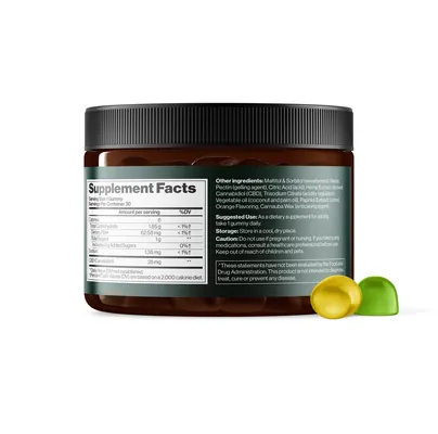 Канабідіол Mind Shi CBD Gummies Full Spectrum 750 мг яблуко та лимон, 30 жувальних мармеладок