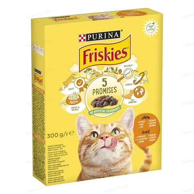 Корм сухий для кішок Purina Friskies з крукою і овочами, 300 г