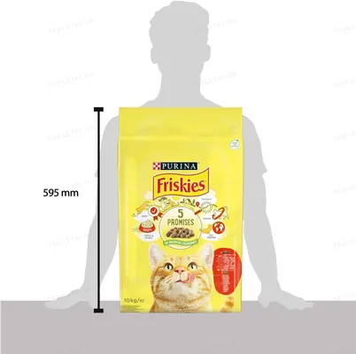 Корм сухий для кішок Purina Friskies з яловичиною, куркою і овочами, 10 кг