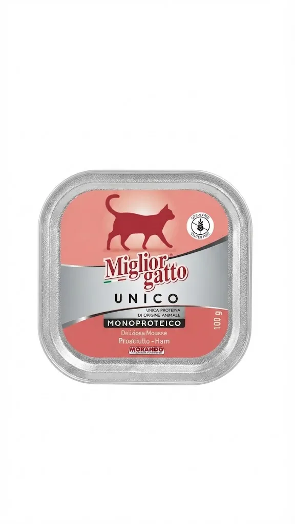 Корм вологий Morando Migliorgatto UNICO Delicious для котів прошутто, 100 г