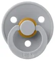 Пустушка латексна Bibs Colour кругла від 0 до 6 місяців, сіра, 1 шт