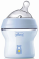 Бутылочка детская пластиковая Chicco Natural Feeling с соской силиконовой, медленный поток, для мальчиков, 150 мл