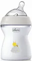 Пляшка дитяча пластикова Chicco Natural Feeling з соскою силіконовою, середній потік, нейтральна, 250 мл