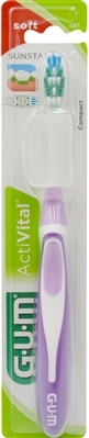Зубная щетка GUM Activital, компактная мягкая, 1 штука