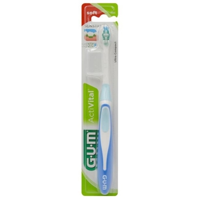 Зубная щетка GUM Activital, ультра компактная мягкая, 1 штука