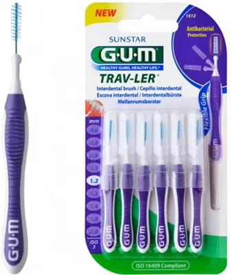 Інтердентальні щітки GUM Trav-Ler, 1,2 мм, 6 шт