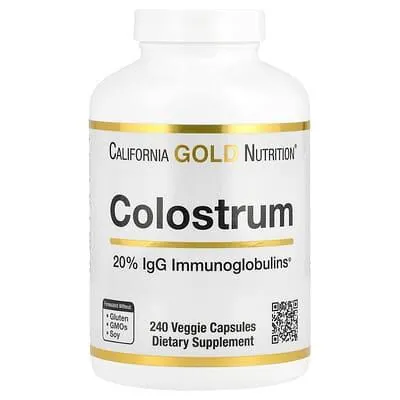Молозиво California Gold Nutrition Colostrum вег. капсули №240