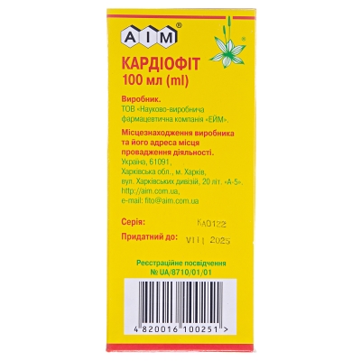 Кардиофит настойка слож. по 100 мл в бан.