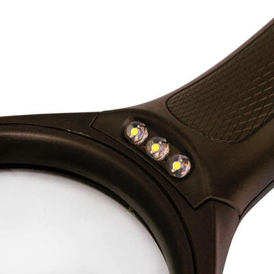 Лупа Ridni RD-9986B ручная с LED подсветкой 2,5X увеличение (диаметр 75 мм)