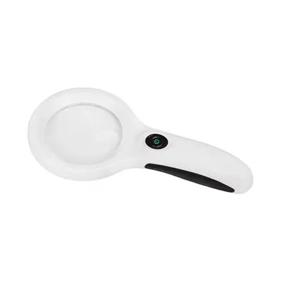 Лупа Ridni RD-9587 ручна з LED підсвічуванням 3X збільшення (діаметр 75 мм)